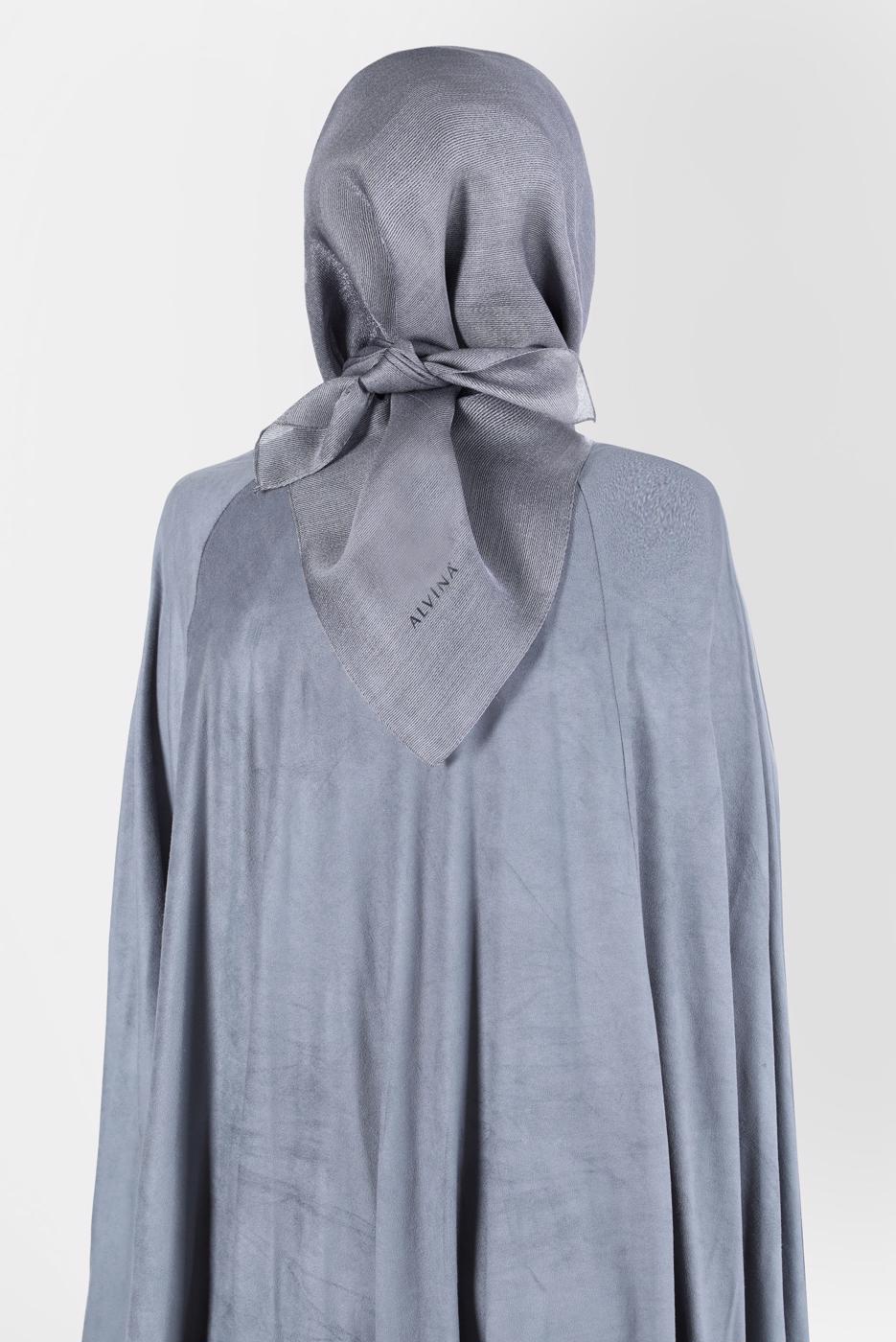 Tesettür giyim GRİ ALVİNA ÜÇİPLİK EFEKTLİ EŞARP T 8127