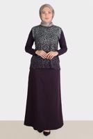 Vêtements hijab PRUNE ALVINA FERMOIR JUPE DÉTAILLÉE T 60264