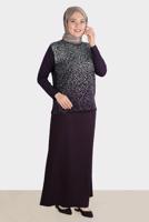 Vêtements hijab PRUNE ALVINA FERMOIR JUPE DÉTAILLÉE T 60264