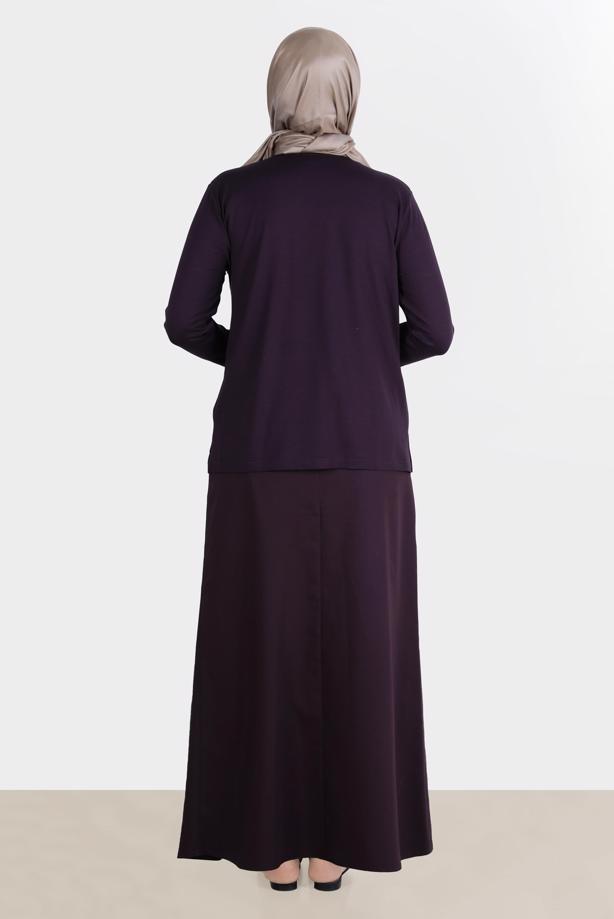 Vêtements hijab PRUNE ALVINA FERMOIR JUPE DÉTAILLÉE T 60264 - TRENDTESETTÜR