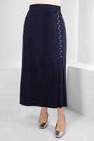 Vêtements hijab BLEU MARINE JUPE BRODÉE ALVINA GEM T 60293