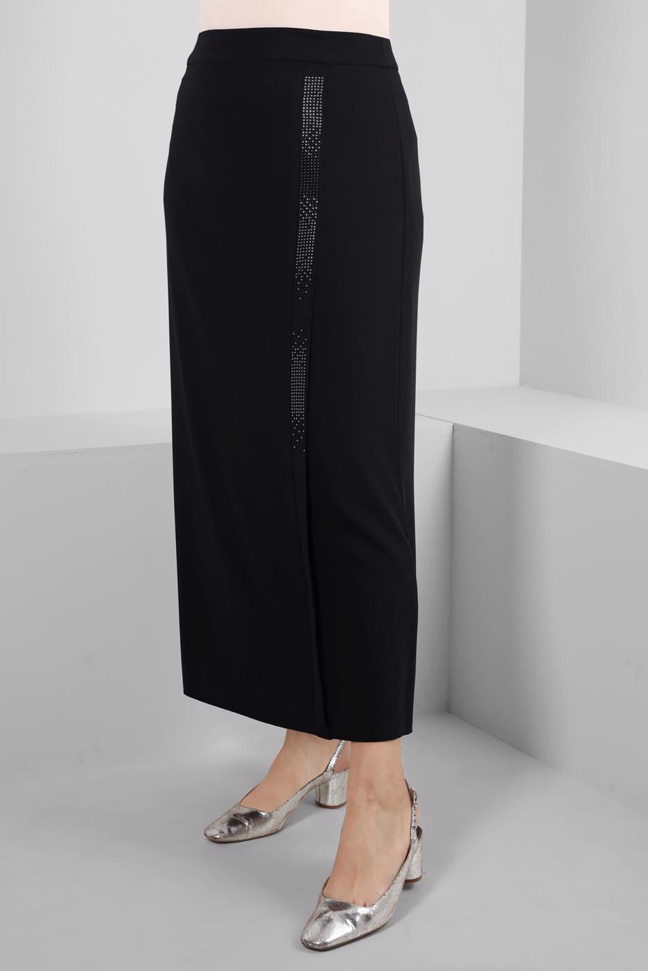 Vêtements hijab NOIR JUPE BRODÉE ALVINA GEM T 60294