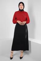 Vêtements hijab NOIR JUPE BRODÉE ALVINA GEM T 60294