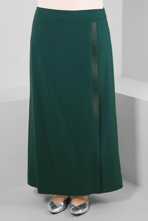 Vêtements hijab VERT JUPE BRODÉE ALVINA GEM T 60294 - TRENDTESETTÜR