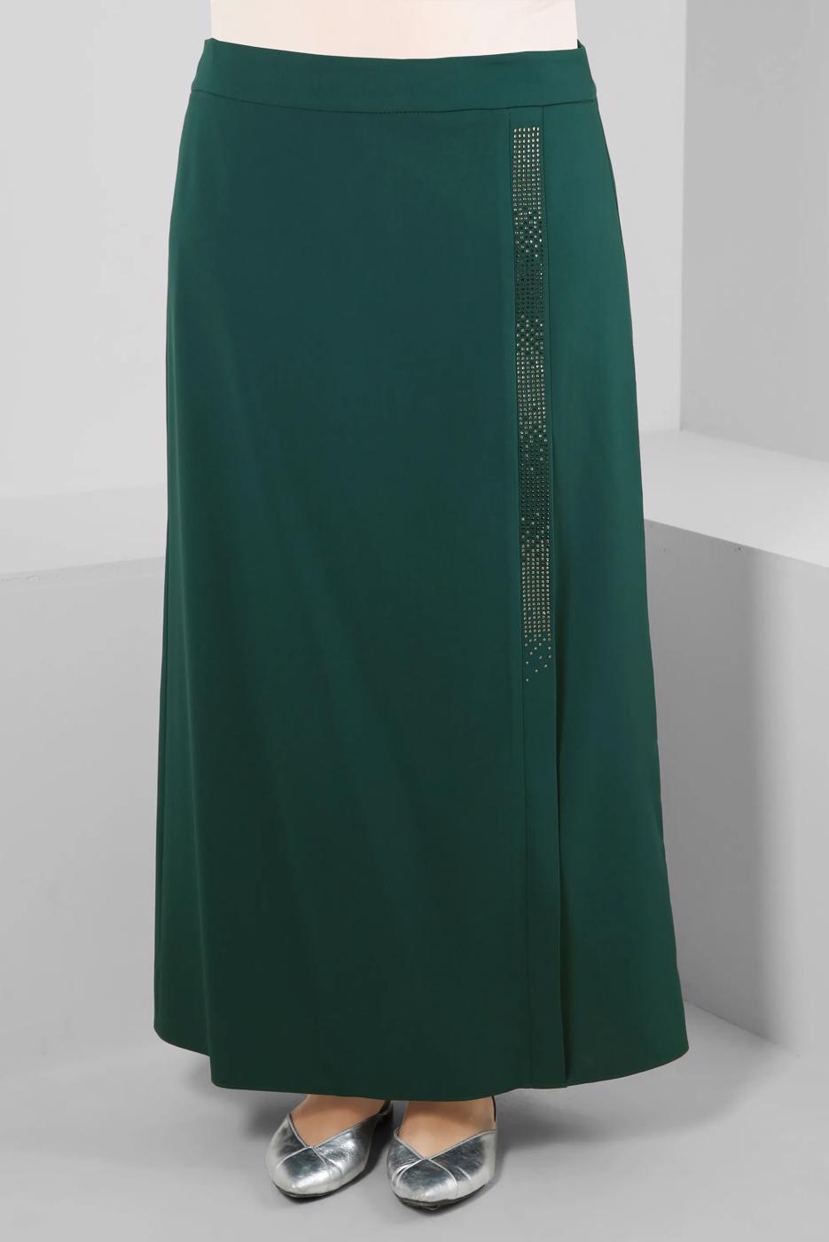 Hijab clothing GREEN ALVINA GEM EMBROIDERED SKIRT T 60294