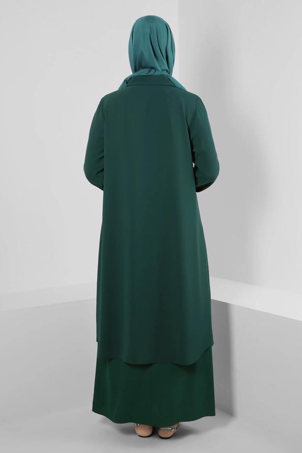 Vêtements hijab VERT JUPE BRODÉE ALVINA GEM T 60294 - TRENDTESETTÜR