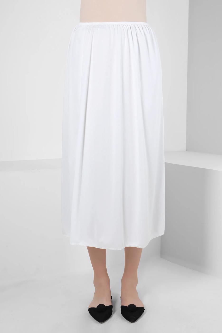 Tesettür giyim KREM ALVİNA ASTAR ETEK T 60295