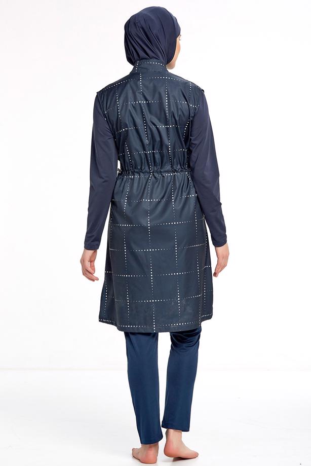 Vêtements hijab BLEU MARINE MAILLOT DE BAIN HIJAB T 0934 - TRENDTESETTÜR