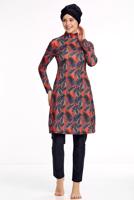 Hijab clothing BLACK PATTERNED HIJAB SWIMSUIT 1150 