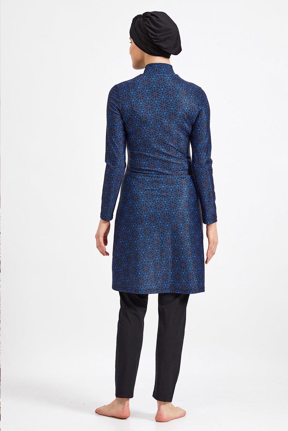 Vêtements hijab NOIR MAILLOT DE BAIN À MOTIF HIJAB 2090