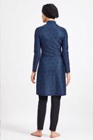 Vêtements hijab NOIR MAILLOT DE BAIN À MOTIF HIJAB 2090