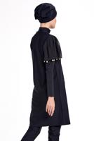 Hijab clothing BLACK TULLE DETAIL HIJAB SWIMSUIT 2434  