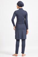 Hijab clothing GREY EMBROIDERED HIJAB SWIMSUIT 7150 