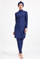 Vêtements hijab BLEU MARINE MAILLOT DE BAIN HIJAB DÉTAIL PERLES 9334