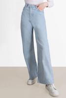 Tesettür giyim MAVİ YÜKSEK BEL BOL PAÇA PANTOLON 005 