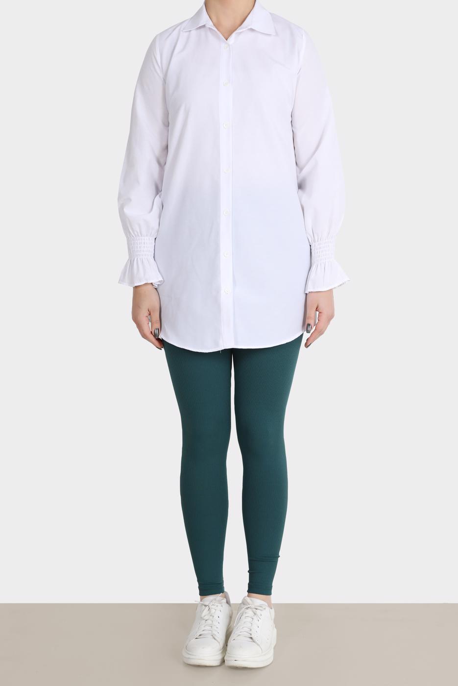 Tesettür giyim YEŞİL FİTİLLİ  TAYT 0045   