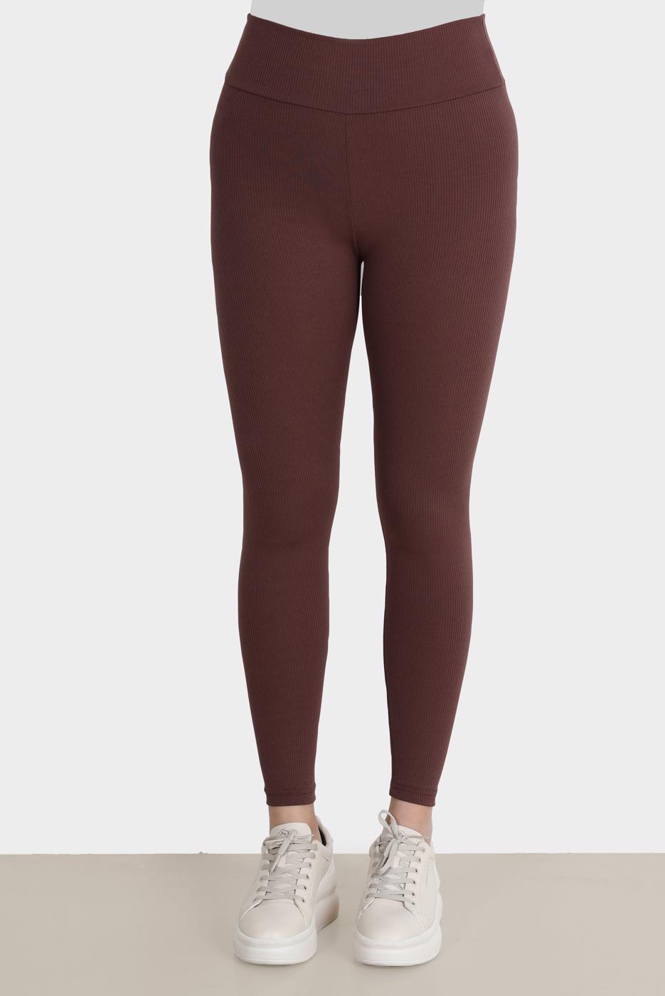 Vêtements hijab BRUN LEGGING EN VELOURS CÔTELÉ 0045