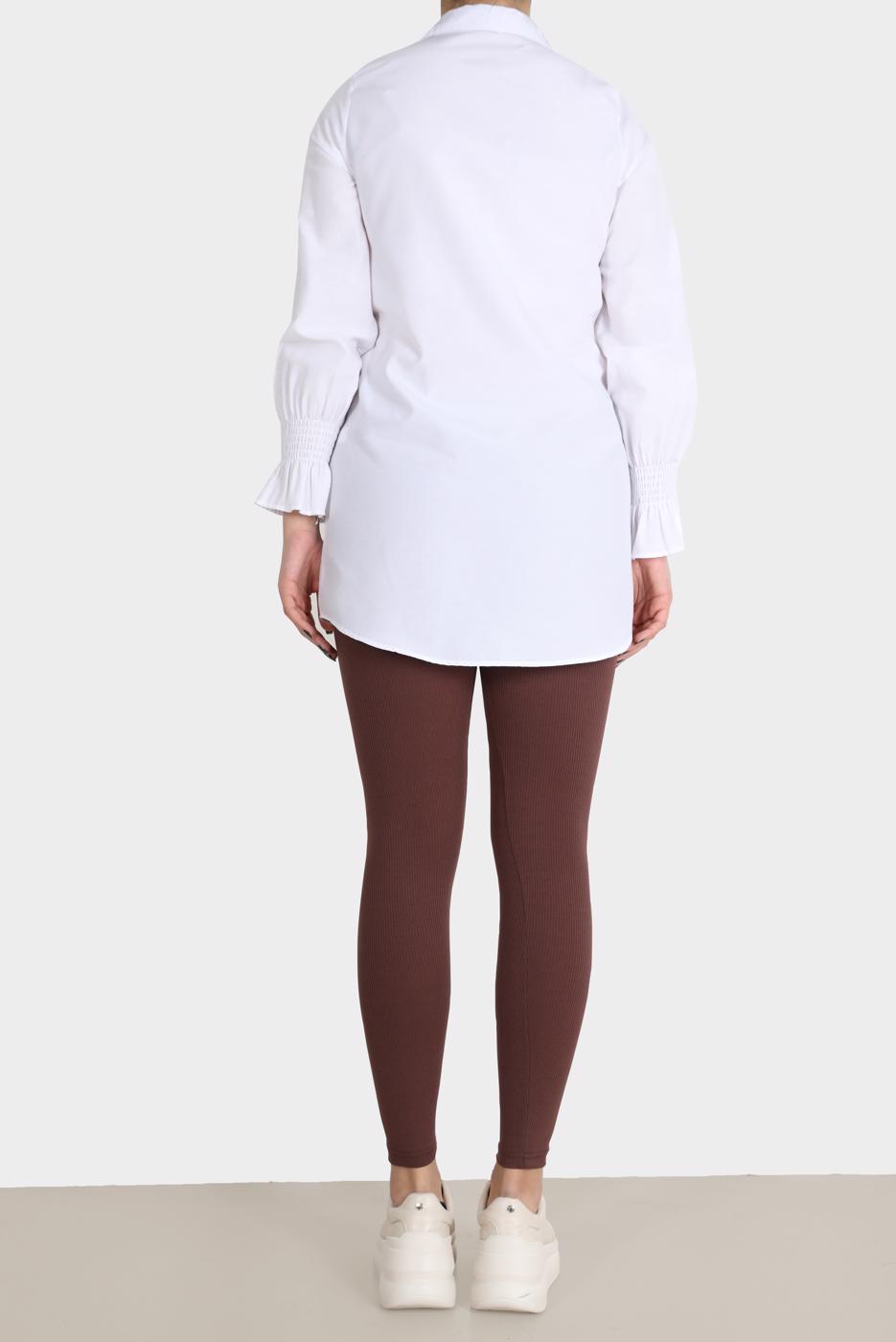 Vêtements hijab BRUN LEGGING EN VELOURS CÔTELÉ 0045