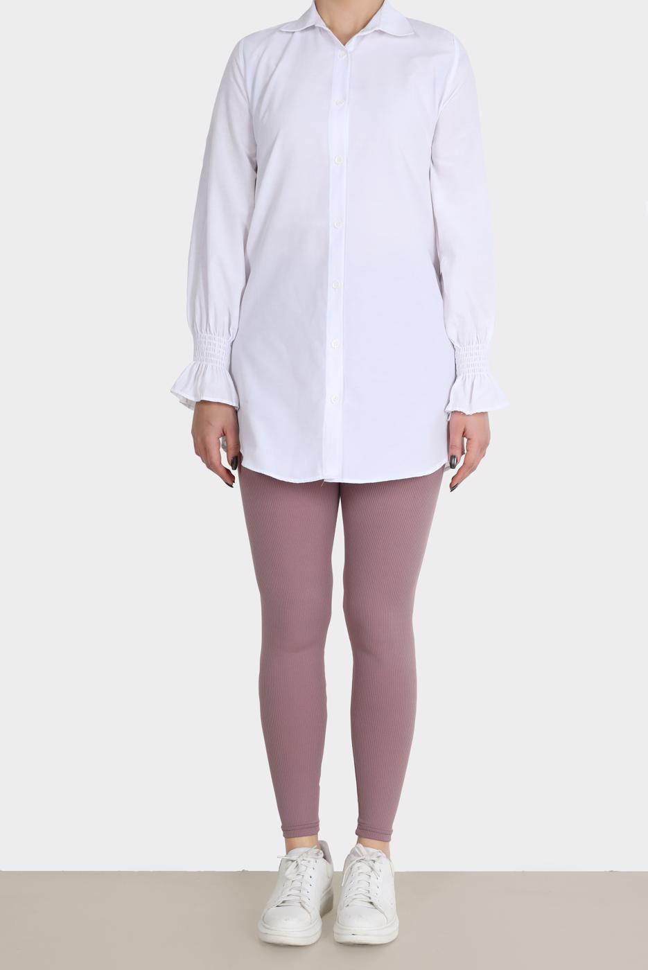 Tesettür giyim PEMBE FİTİLLİ  TAYT 0045   