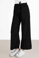 Tesettür giyim SİYAH GENİŞ PAÇA DENİM PANTOLON T 0205 