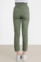 Tesettür giyim HAKİ PAPERBAG DENIM PANTOLON 214  