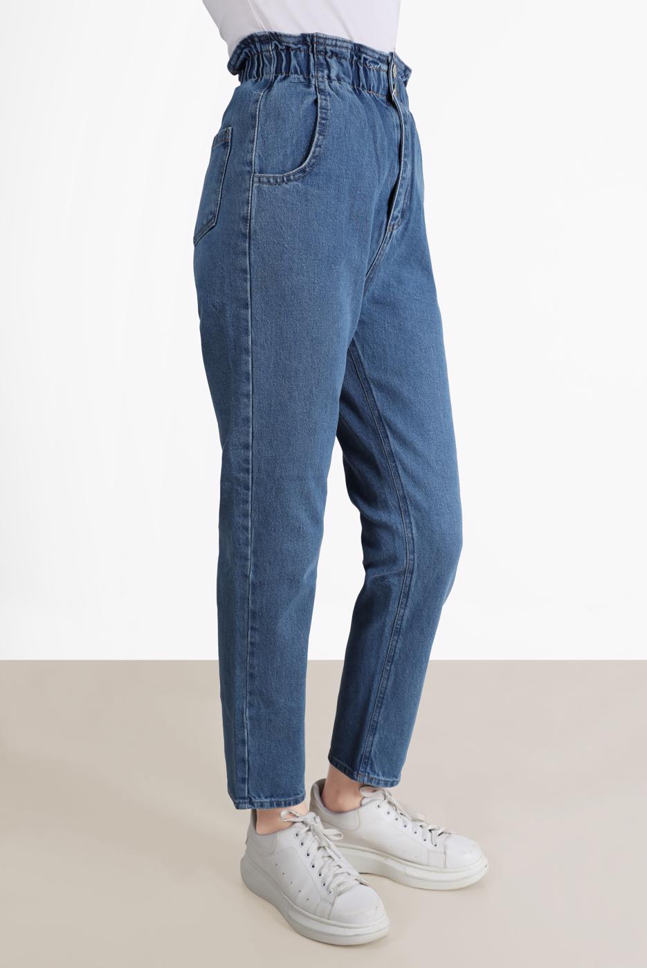 Hijab clothing BLUE DENIM MOM JEAN 504 