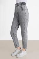 Tesettür giyim GRİ DENIM MOM JEAN 504 
