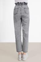 Tesettür giyim GRİ DENIM MOM JEAN 504 