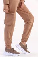 Tesettür giyim BEJ KARGO PANTOLON 20077 