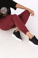 Tesettür giyim BORDO KARGO PANTOLON 20077 