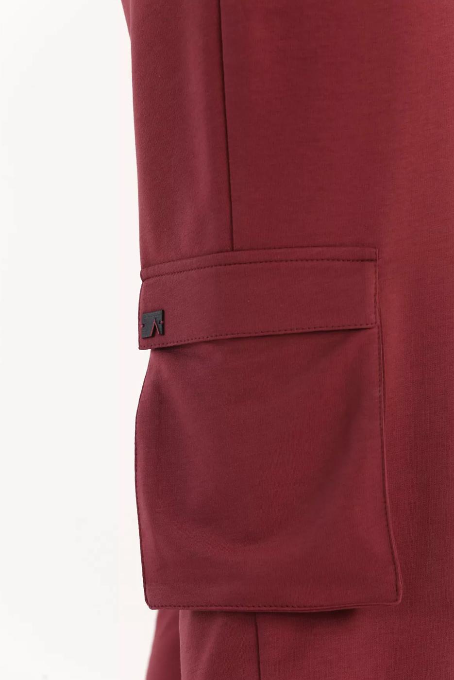 Tesettür giyim BORDO KARGO PANTOLON 20077 