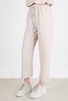 Hijab clothing BEIGE ELASTIC WAIST TROUSERS 3521 