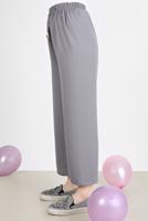 Hijab clothing GREY ELASTIC WAIST TROUSERS 3521 