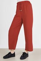 Tesettür giyim KAHVE BELİ LASTİKLİ PANTOLON 3521