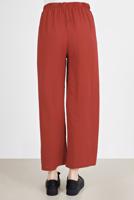 Tesettür giyim KAHVE BELİ LASTİKLİ PANTOLON 3521