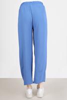 Hijab clothing NAVY BLUE ELASTIC WAIST TROUSERS 3521 