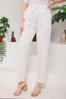 Vêtements hijab ÉCRU PANTALON TAILLE ÉLASTIQUE 4114