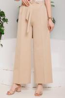 Tesettür giyim VİZON BELİ BAĞLAMA DETAYLI KUMAŞ PANTOLON 5114 