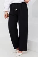 Tesettür giyim SİYAH BELİ LASTİKLİ PANTOLON 51552 
