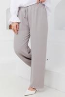 Tesettür giyim GRİ BELİ LASTİKLİ PANTOLON 51552 