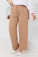 Tesettür giyim KAHVE BELİ LASTİKLİ PANTOLON 51552 