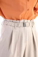 Hijab clothing BEIGE BELTED VISCOSE TROUSERS 56007 