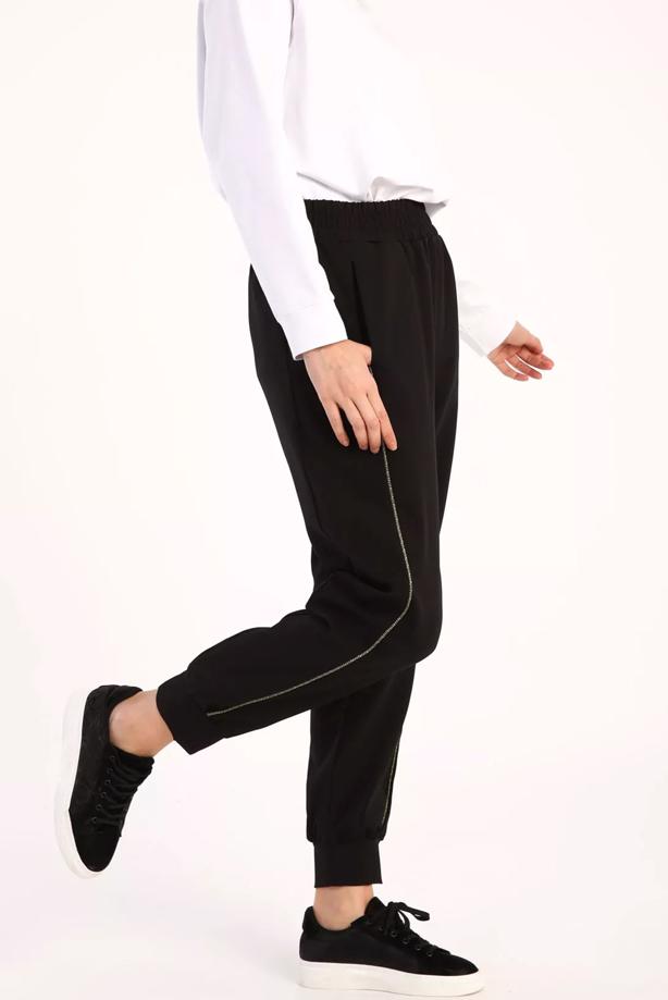 Vêtements hijab  PANTALON TAILLE ÉLASTIQUE 61033 - TRENDTESETTÜR