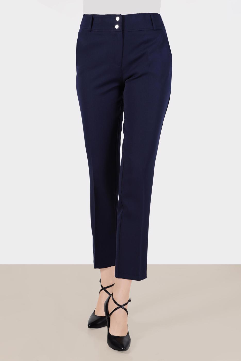 Tesettür giyim LACİVERT ALVİNA DAR PAÇA PANTOLON T 70351
