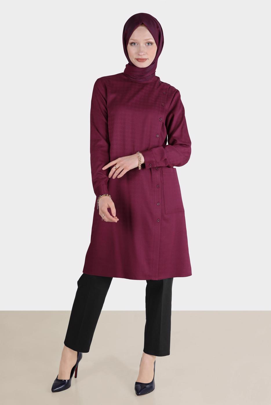 Tesettür giyim SİYAH ALVİNA KLASİK KESİM PANTOLON T 70352