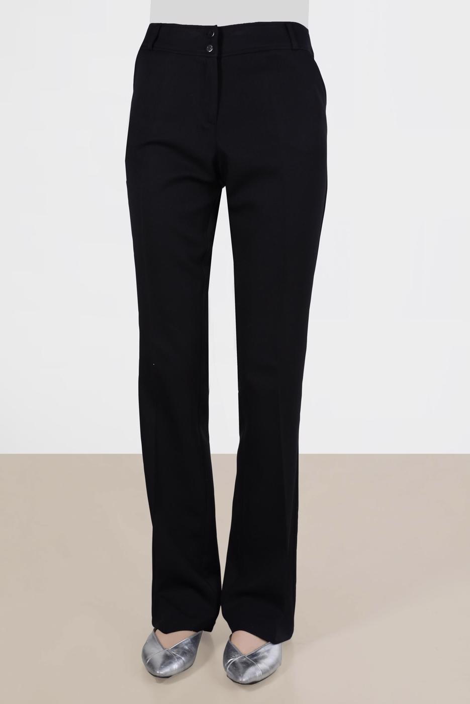 Tesettür giyim SİYAH ALVİNA İSPANYOL PAÇA PANTOLON T 70353