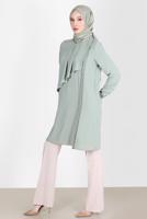 Tesettür giyim EKRU ALVİNA İSPANYOL PAÇA PANTOLON T 70353