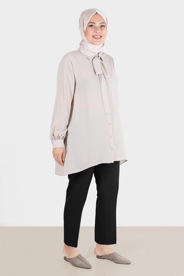 Vêtements hijab NOIR ALVINA PANTALON GRANDE TAILLE T 70355 - TRENDTESETTÜR