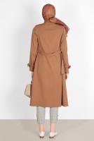 Tesettür giyim YEŞİL ALVİNA EKOSE DESENLİ PANTOLON T 70361