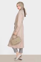 Tesettür giyim TURUNCU ALVİNA EKOSE DESENLİ PANTOLON T 70361